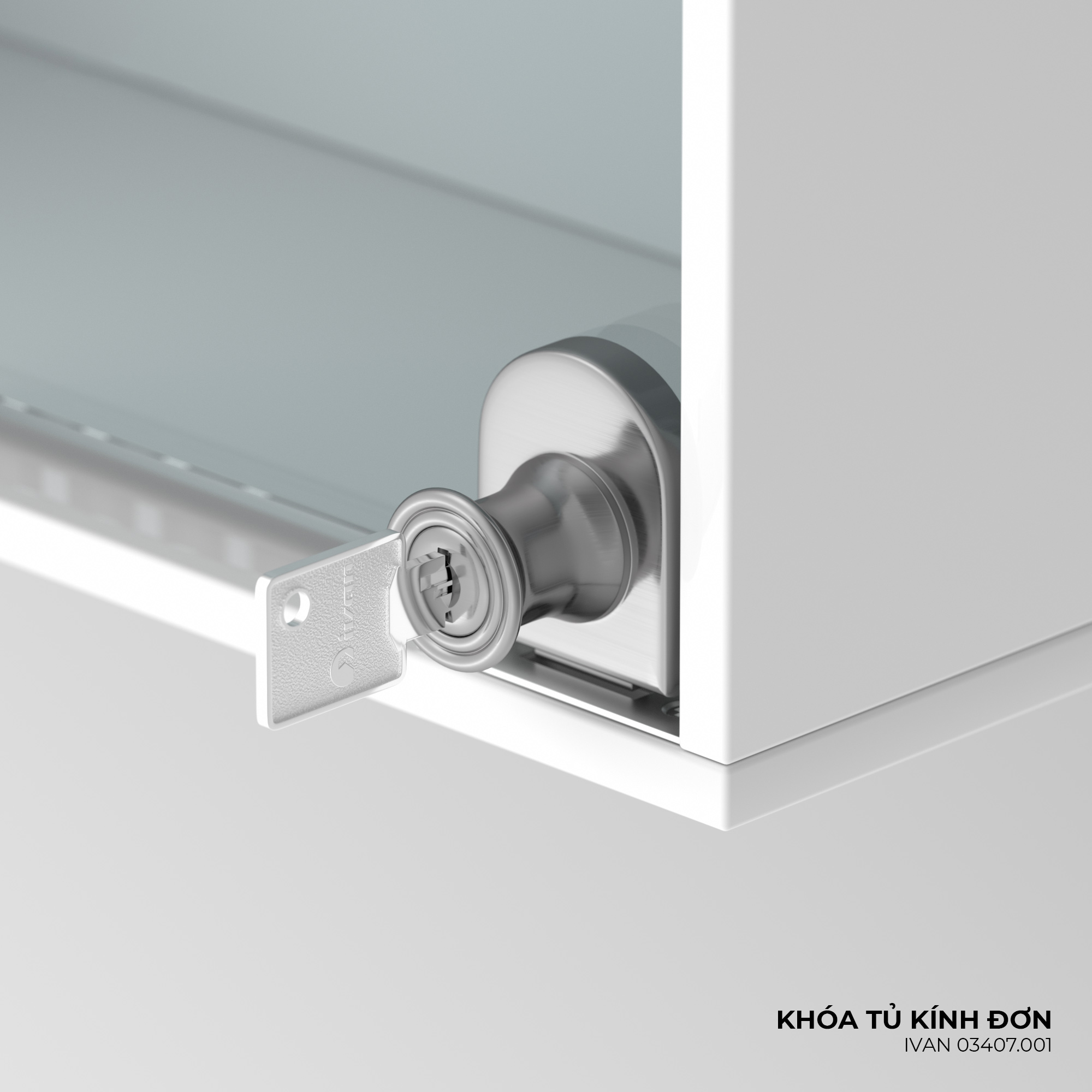 Khóa tủ kính IVAN 03407.001 - Ảnh 4