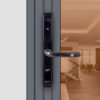 Khóa vân tay Wifi cửa nhôm KVT009-S30D màu đen