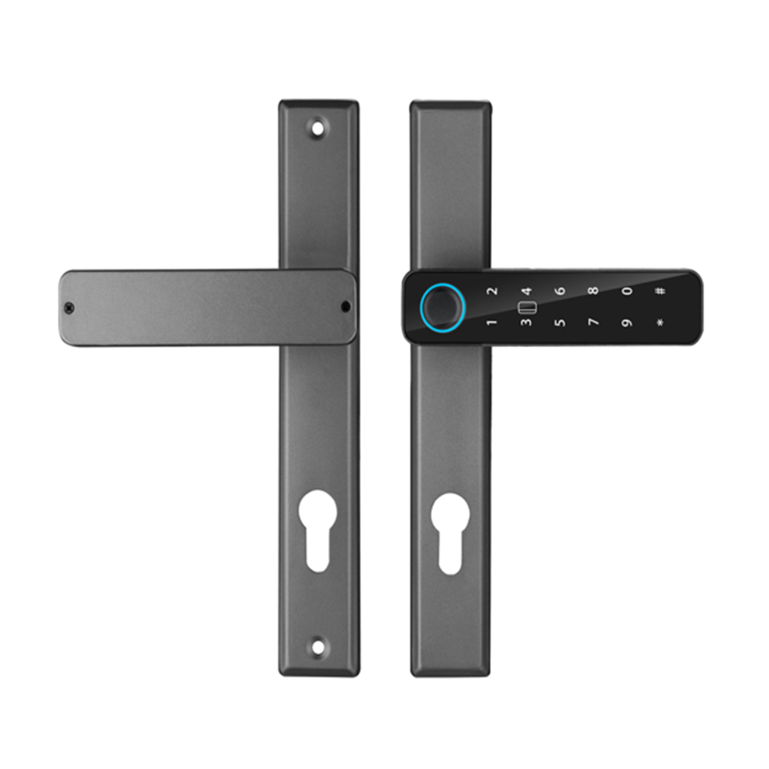 Khóa vân tay cửa nhôm KVT017-S300 màu đen - Ảnh 3