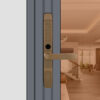 Khóa vân tay cửa nhôm Xingfa KVT013-S30E màu vàng