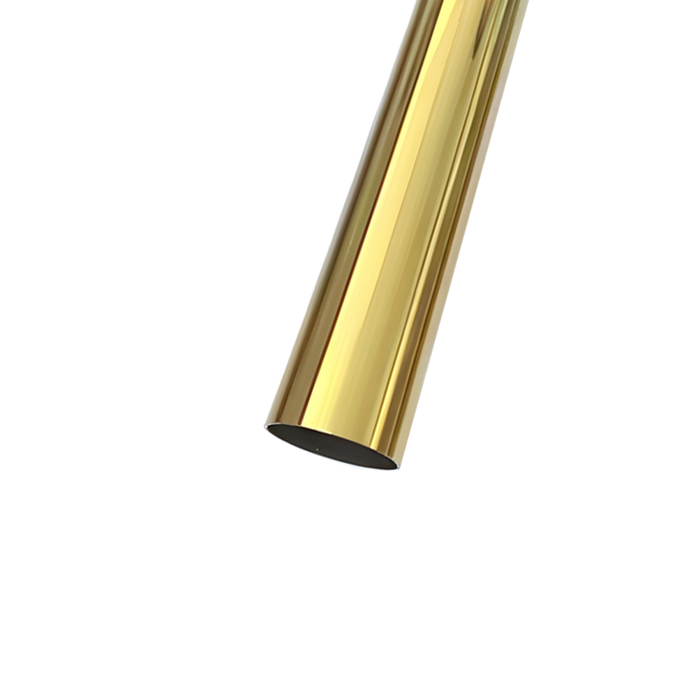 Ống Inox 304 Ø60 R015-2000 màu vàng dài 2m