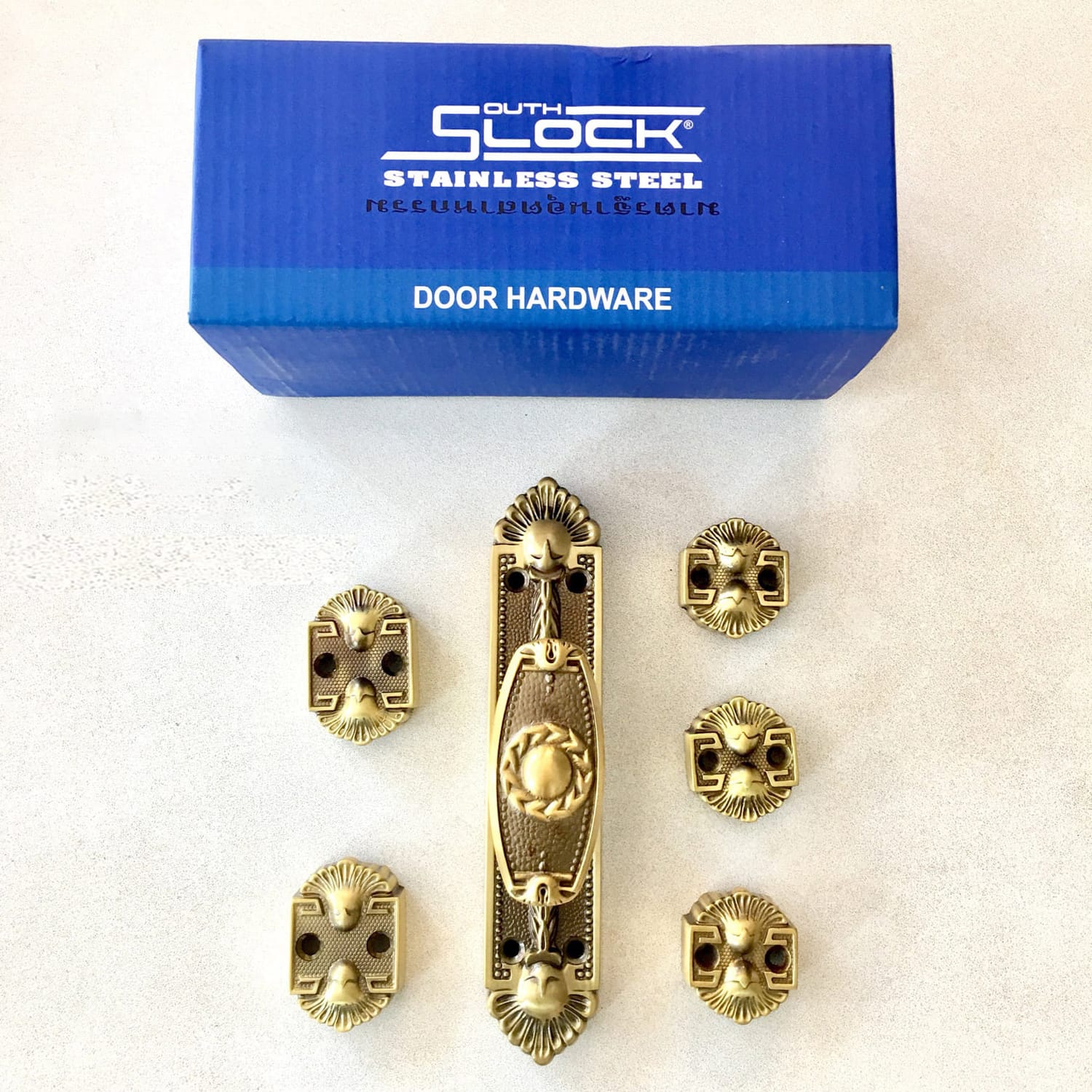 Chốt Cremone Slock Thái Lan SL02-RG đồng thau - Ảnh 2