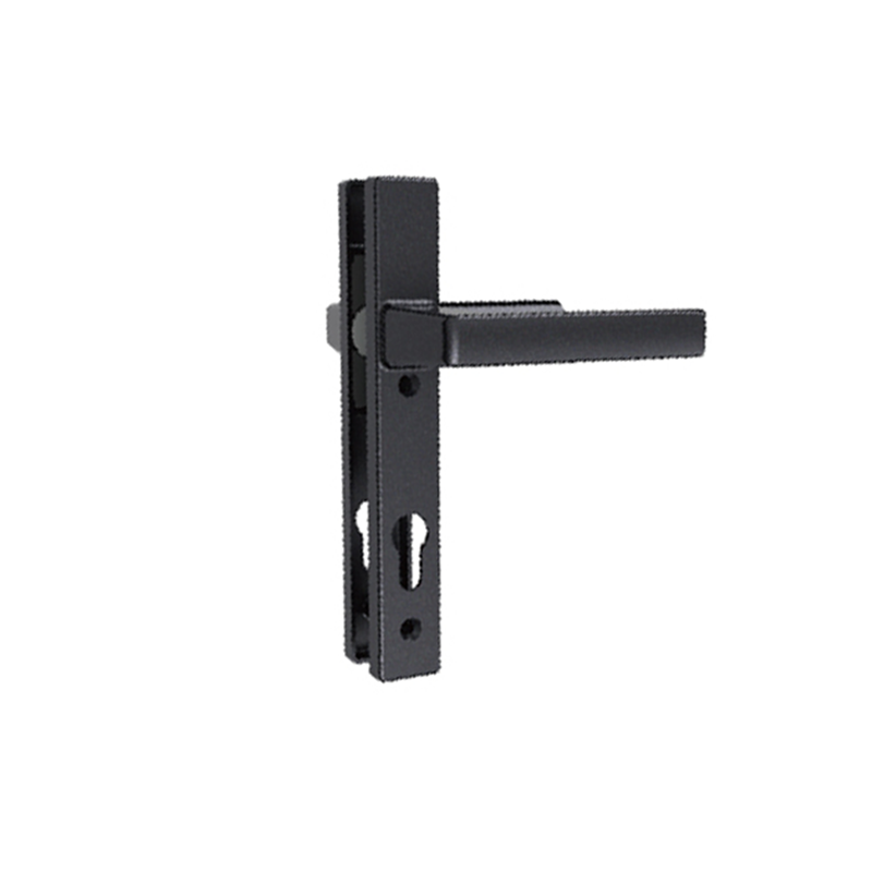 Khóa cửa xếp trượt 63 Draho tay PM-23 màu đen, xám, bạc - Ảnh 2