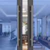 Tay nắm cửa TN056 nhôm đặc ø32 trơn trắng bạc