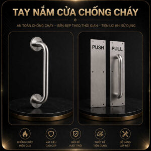Tay nắm cửa chống cháy