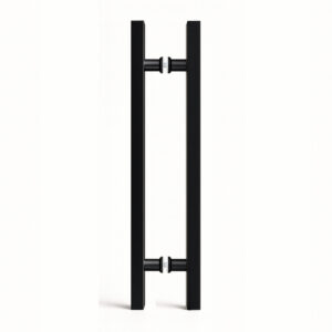 Tay nắm cửa vuông 20×40 TN021 Inox 304 đen mờ