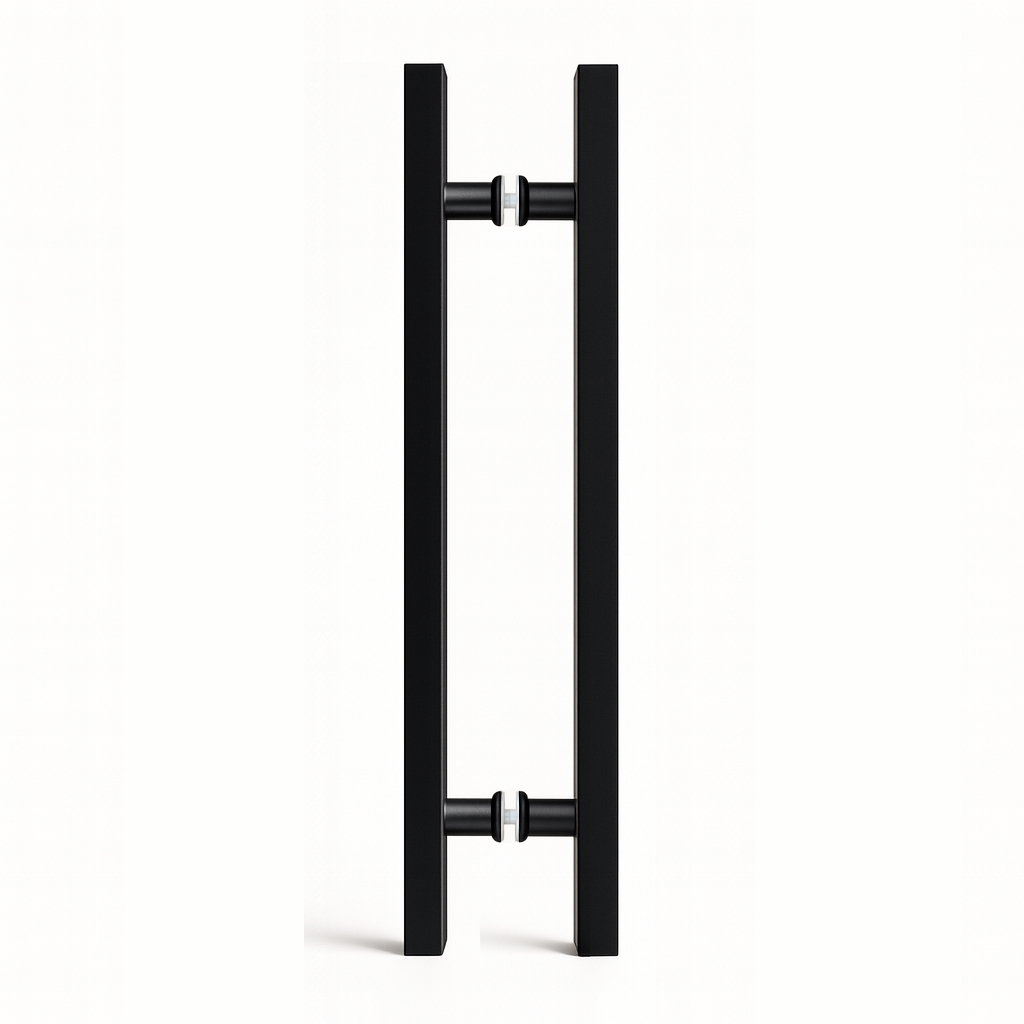 Tay nắm cửa vuông 20×40 TN021 Inox 304 đen mờ