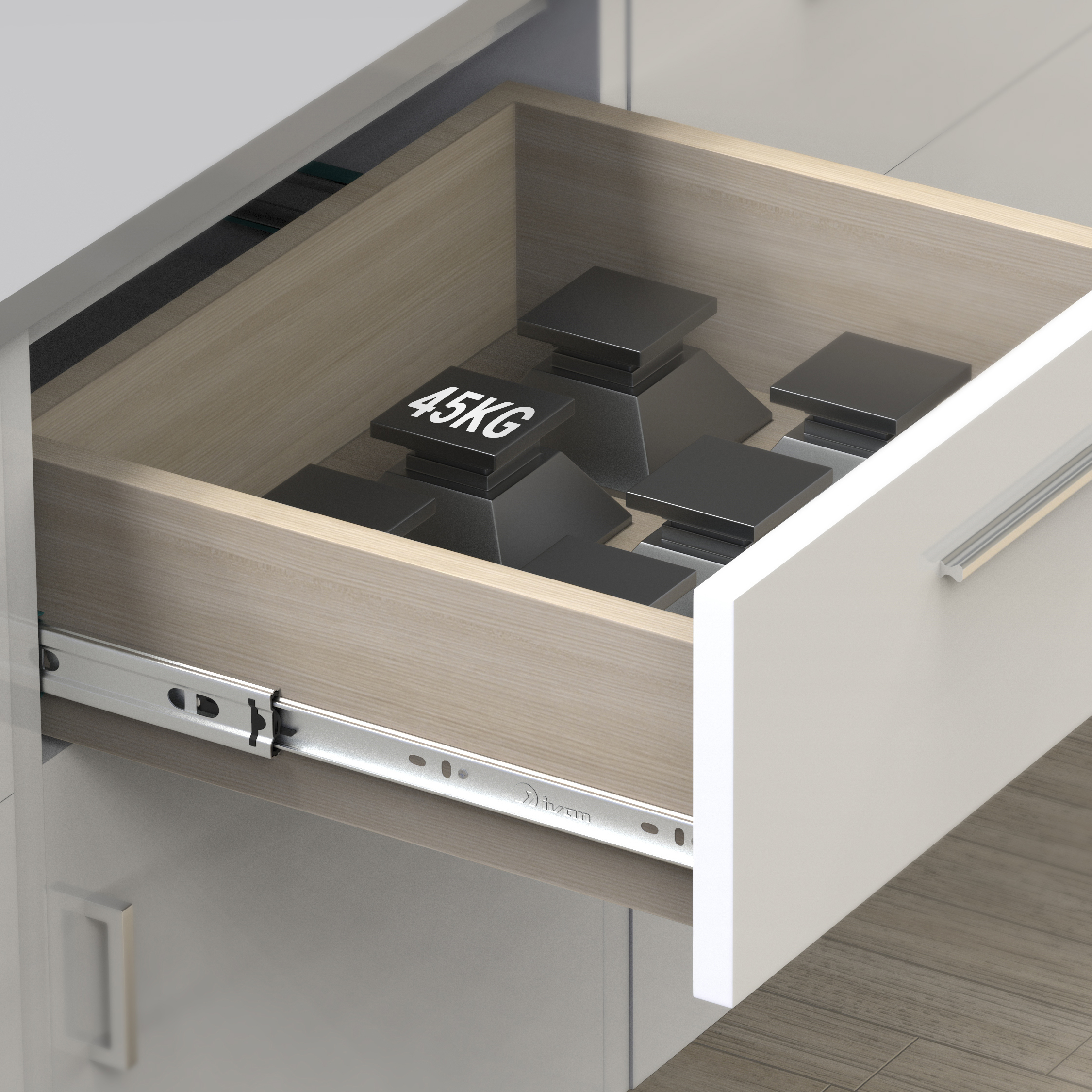 Ray hộc tủ 3 tầng IVAN 02351 - Ảnh 2