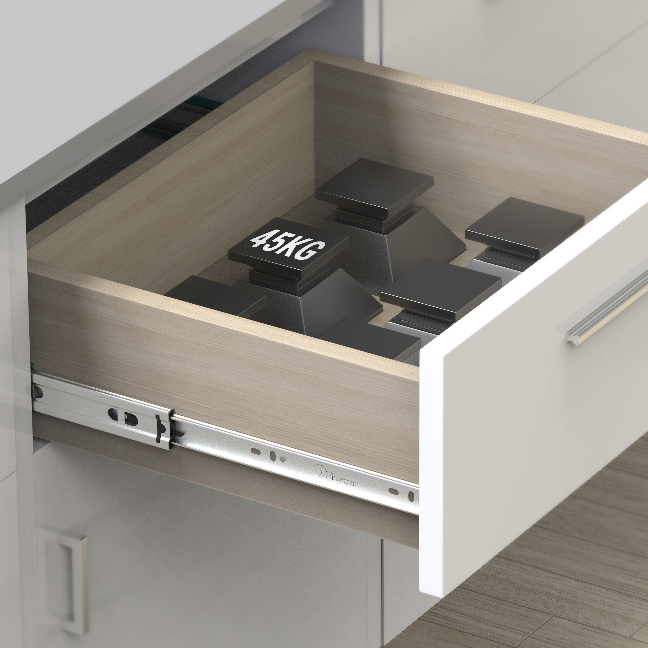 Ray hộc tủ 3 tầng IVAN 02451 - Ảnh 2