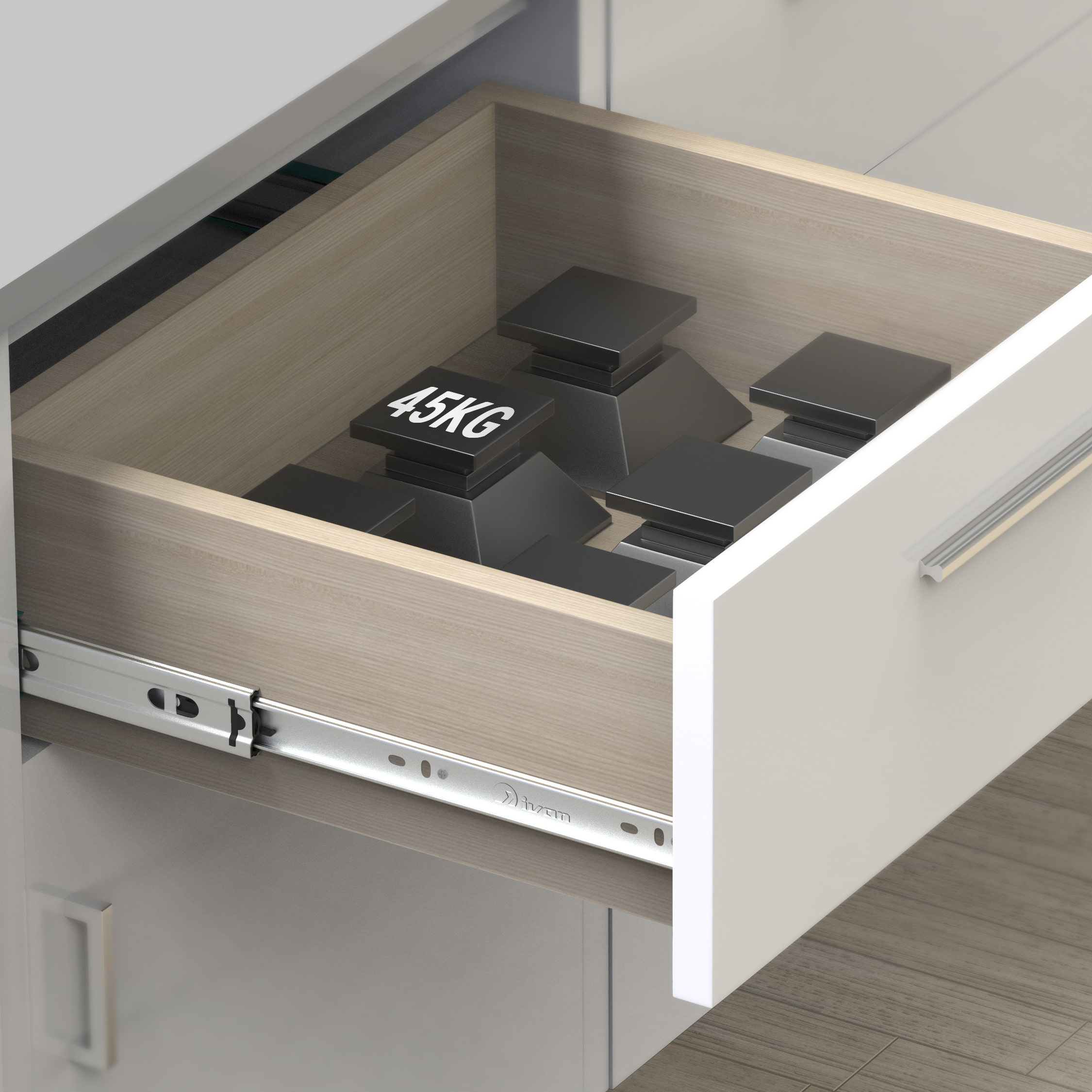 Ray hộc tủ 3 tầng IVAN 02452 - Ảnh 2