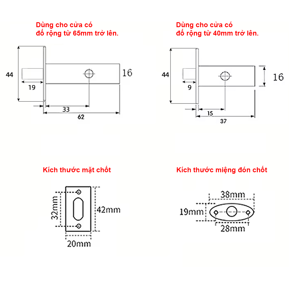 Chốt cửa an toàn đồng thau CCAT001 - Ảnh 13