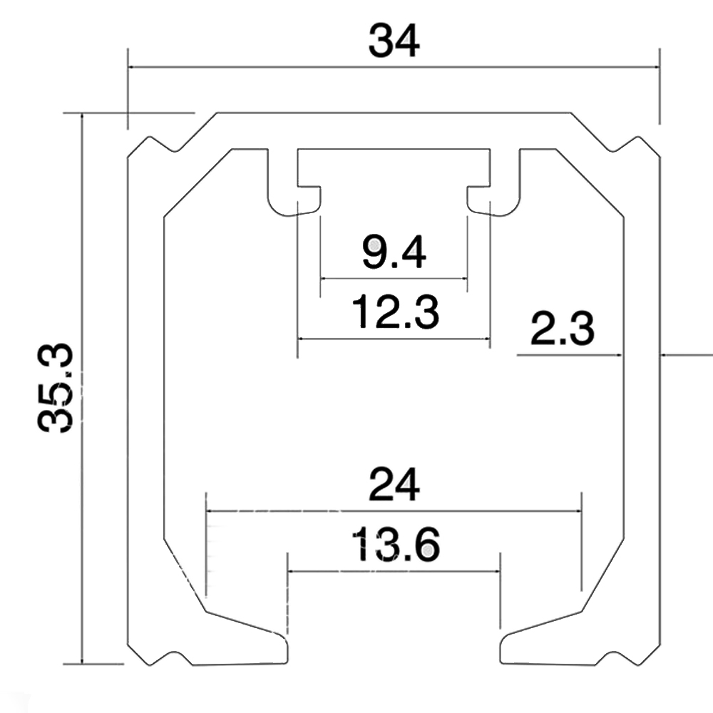 Ray cửa lùa treo RNCL007-810GT - Ảnh 2