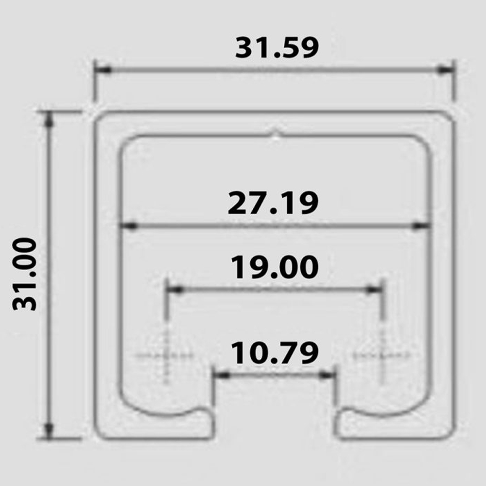 Ray cửa lùa treo RNCL008-801GT - Ảnh 2