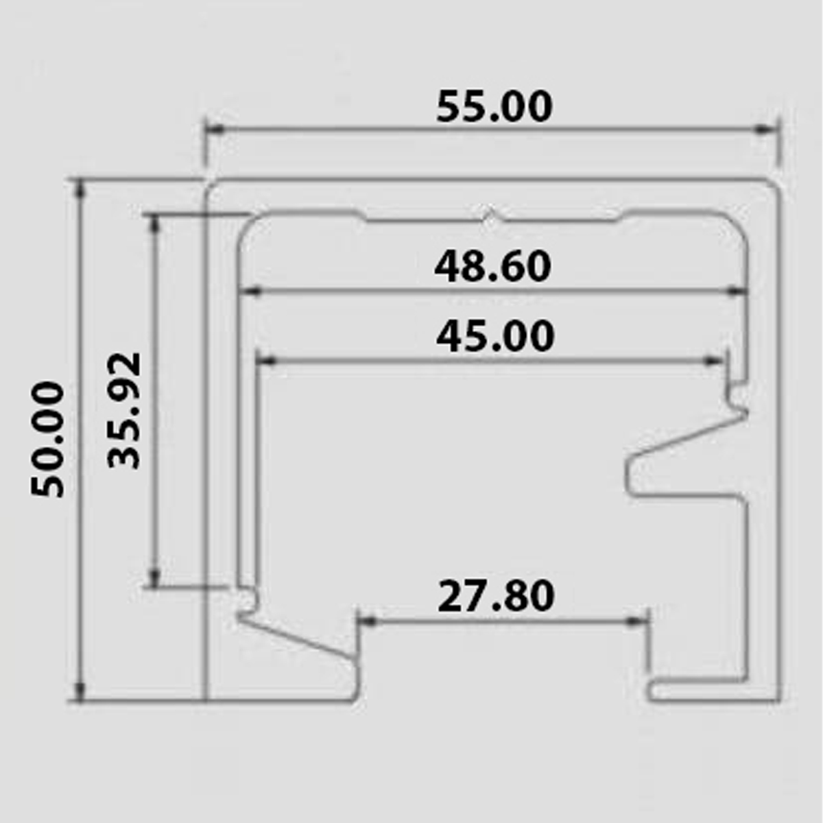 Ray cửa trượt gấp RNCL009-769GT - Ảnh 2