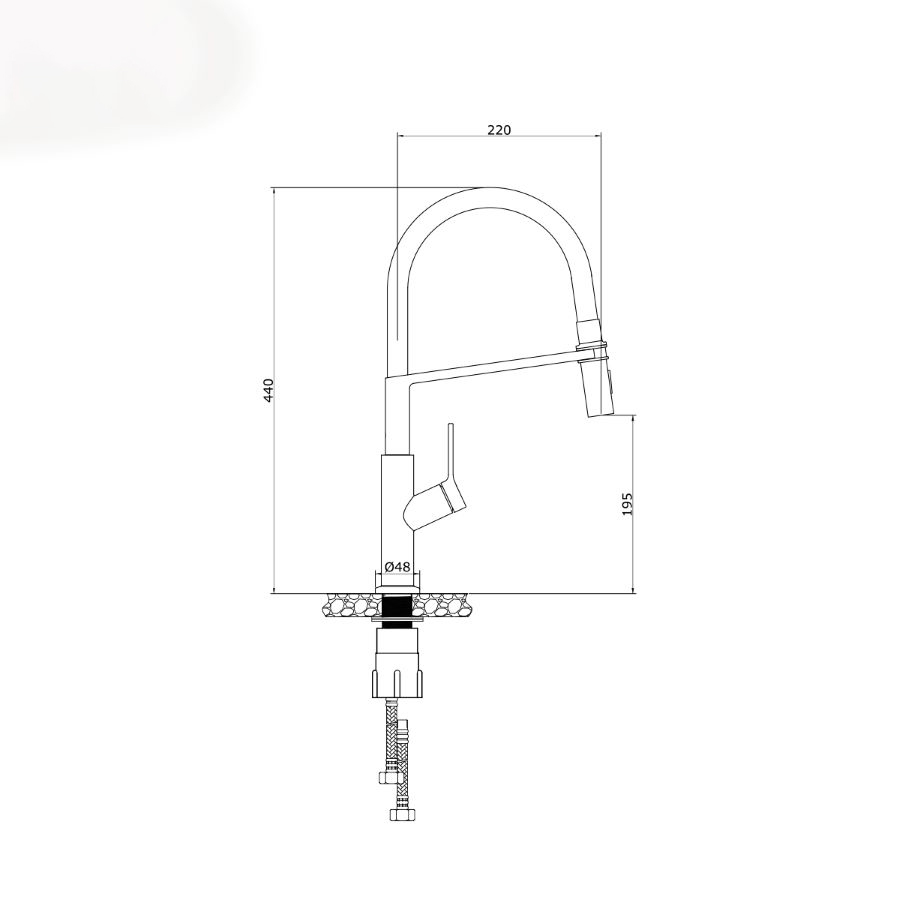 Vòi nước nóng lạnh Konox Tema Nickel - Ảnh 9