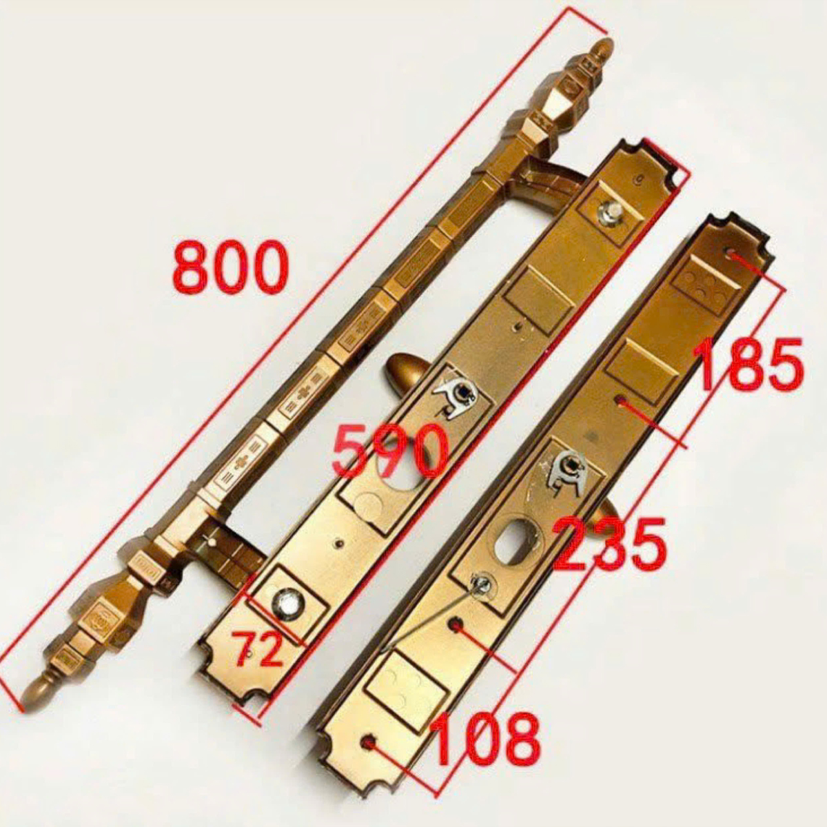 Khóa đại sảnh KS006-6068 AD có tay cầm - Ảnh 4