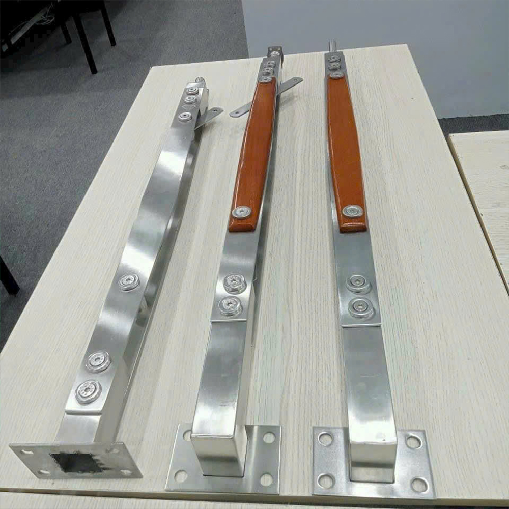 Trụ cầu thang kính TLC008-002 Inox 304 ốp gỗ đế mặt - Ảnh 5