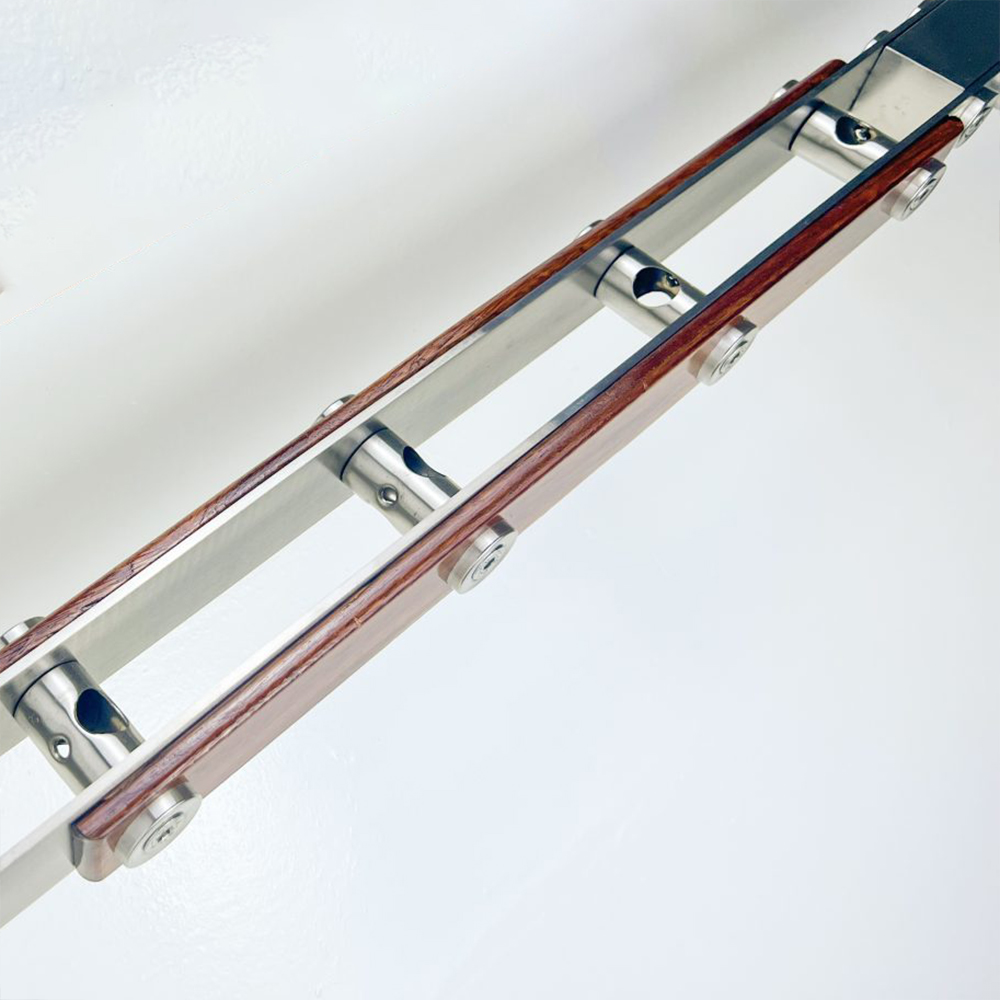Trụ xỏ ống inox ốp gỗ TLC030 - Ảnh 3