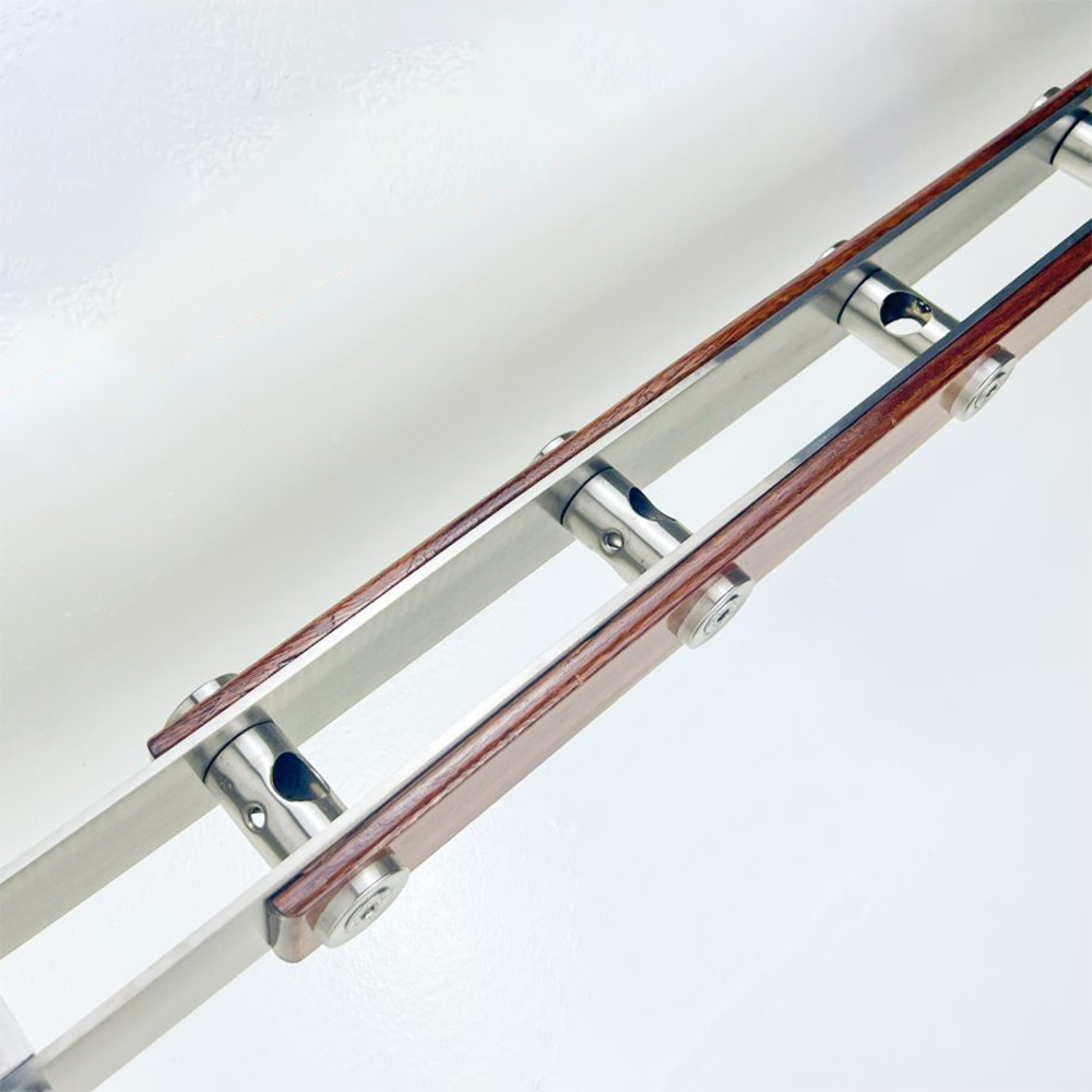 Trụ xỏ ống inox ốp gỗ TLC030 - Ảnh 4