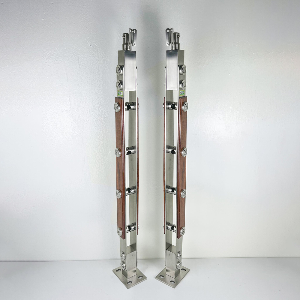Trụ xỏ ống inox ốp gỗ TLC030