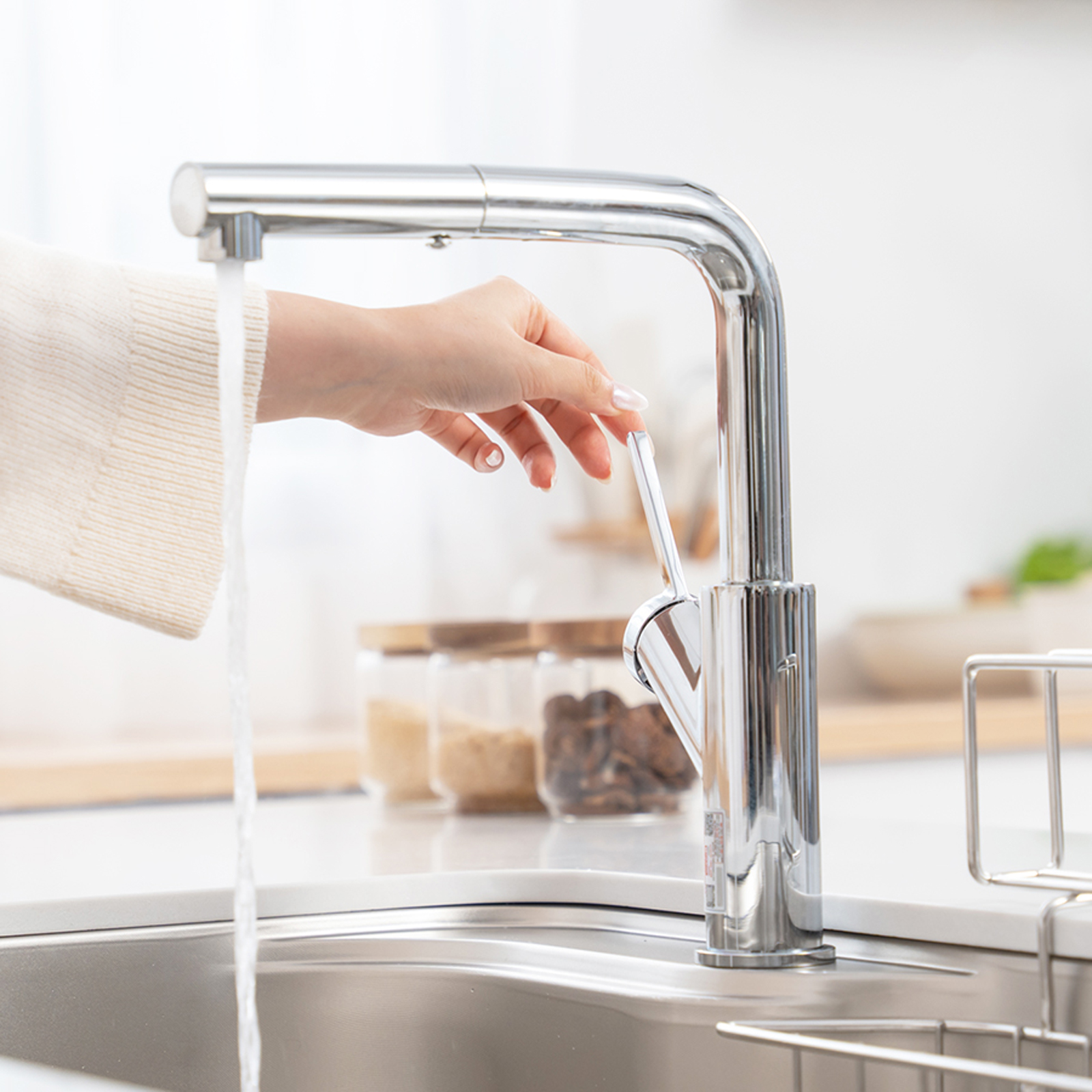 Vòi nước nóng lạnh Konox Artan Chrome - Ảnh 5