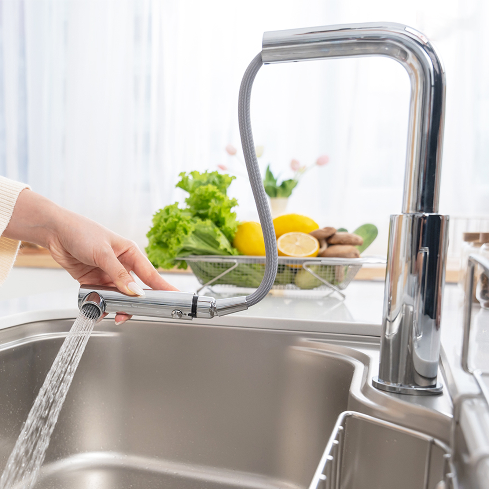 Vòi nước nóng lạnh Konox Artan Chrome - Ảnh 6