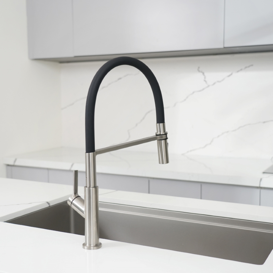 Vòi nước nóng lạnh Konox Tema Nickel - Ảnh 8