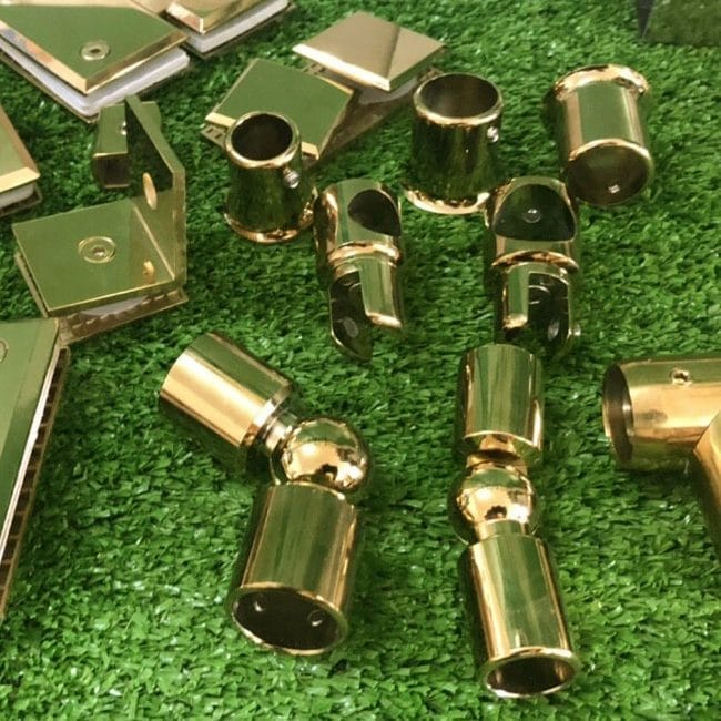 Chống rung kính Ø25 VVP vàng bóng - Ảnh 5
