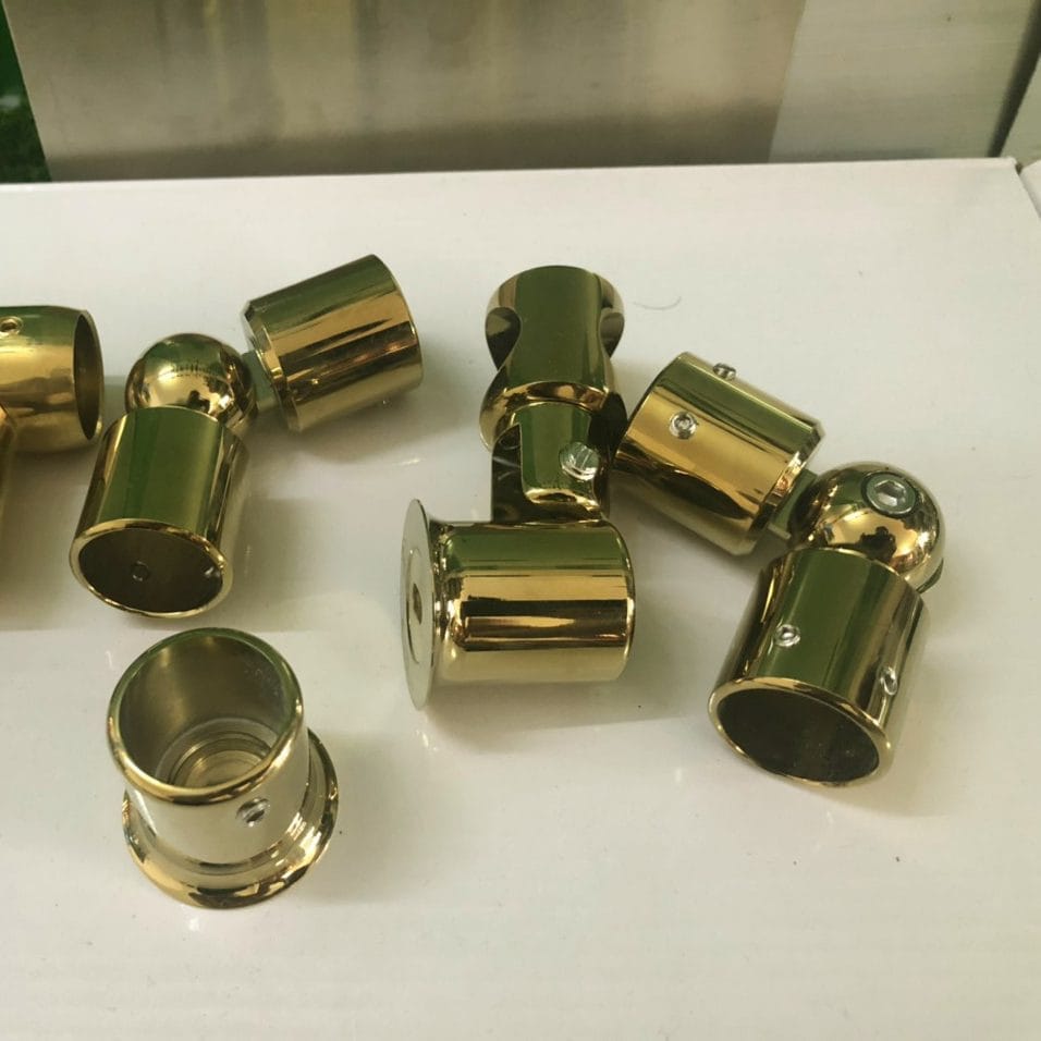 Chống rung kính Ø25 VVP vàng bóng - Ảnh 4