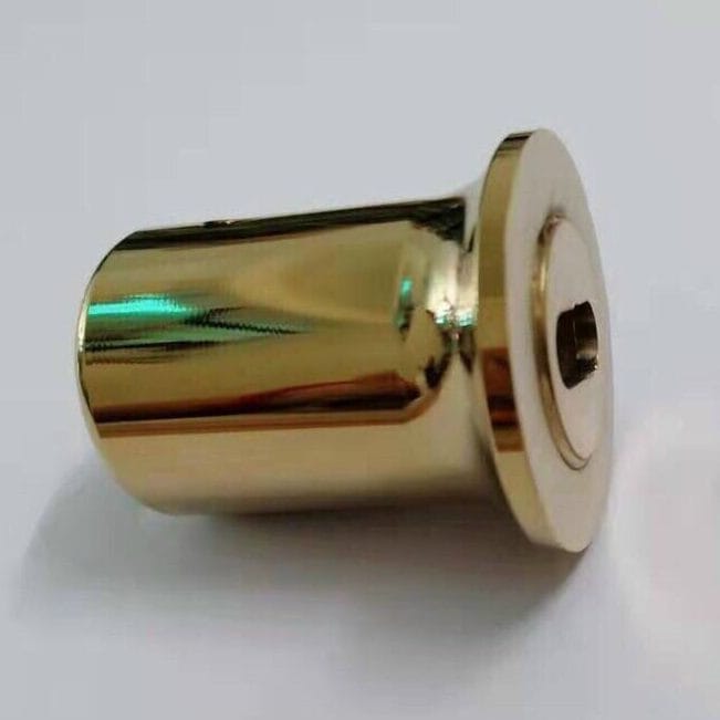 Chén tường giữ đầu ống inox Ø25 VVP vàng bóng - Ảnh 3