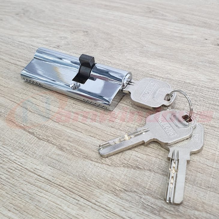 Lõi khóa 2 đầu chìa lệch tâm dài 80mm cho cửa nhôm Xingfa hệ 55 - Ảnh 4