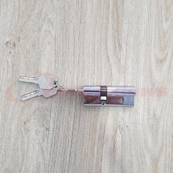 Lõi khóa 2 đầu chìa lệch tâm dài 80mm cho cửa nhôm Xingfa hệ 55