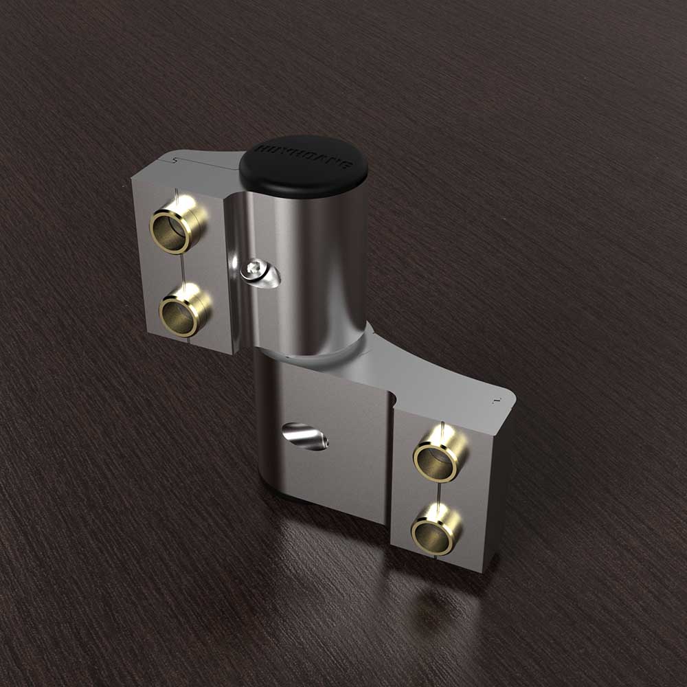Bản lề 3D Khung - Cánh 63 Huy Hoàng màu trắng - Ảnh 3