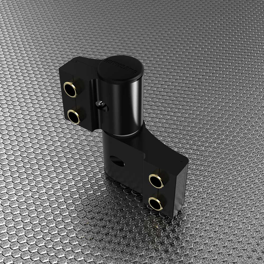 Bản lề 3D Khung - Cánh 63 Huy Hoàng màu đen - Ảnh 2