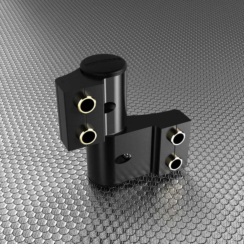 Bản lề 3D Khung - Cánh 63 Huy Hoàng màu đen - Ảnh 3