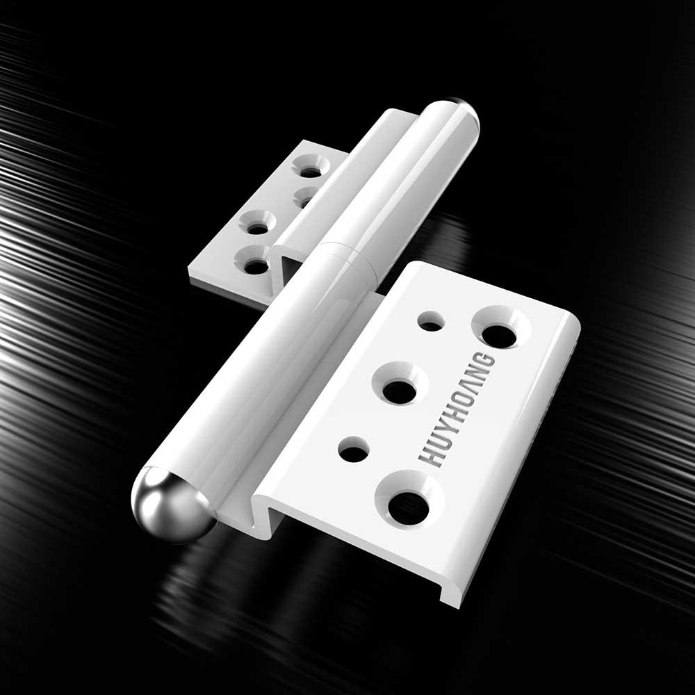 Bản lề1D vát cạnh hệ 55 Huy Hoàng màu trắng - Ảnh 3