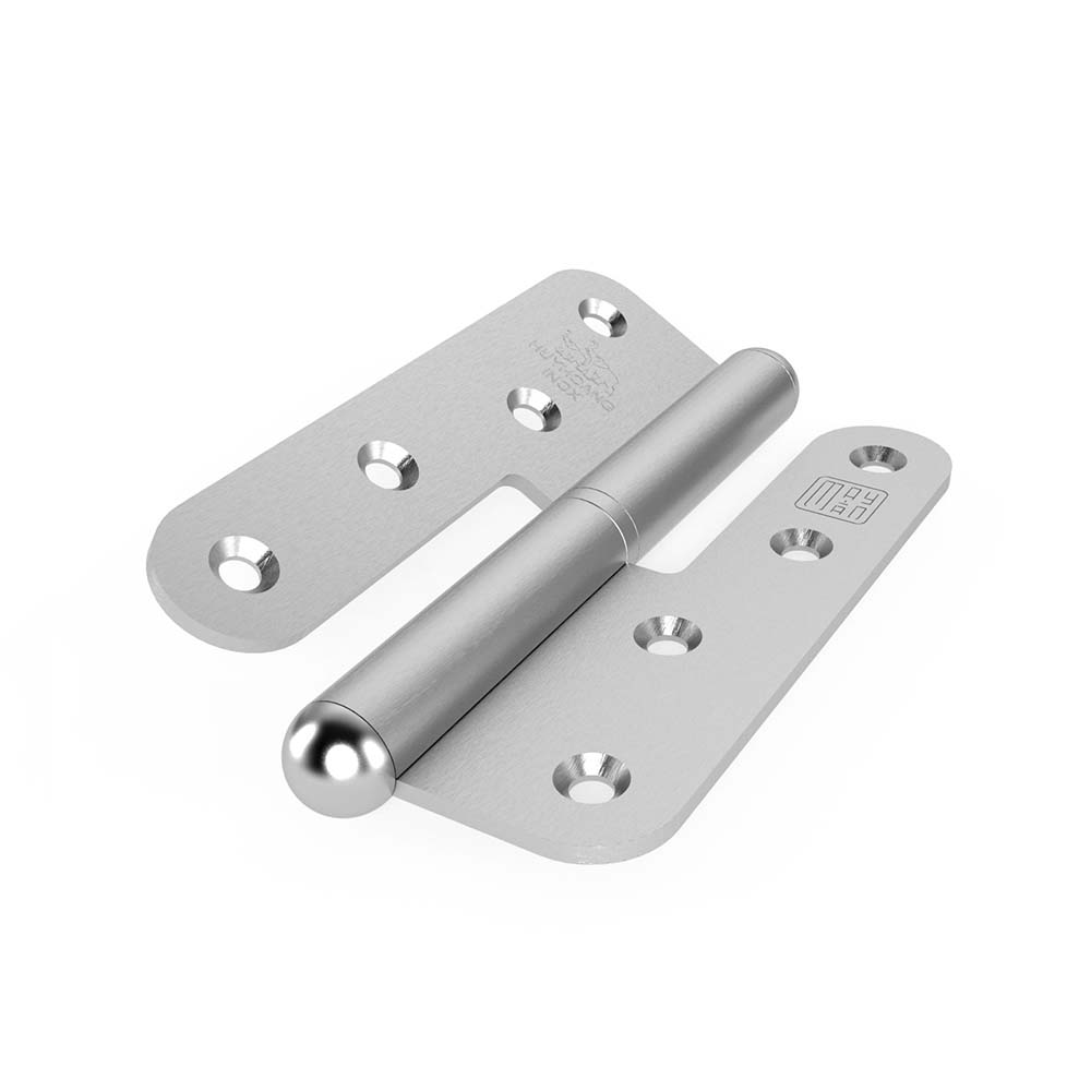 Bản lề cối Huy Hoàng inox Posco dài 125mm dày 3mm - Ảnh 2