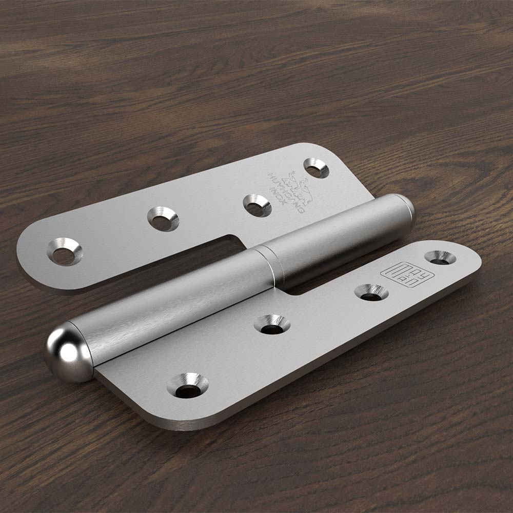 Bản lề cối Huy Hoàng inox Posco dài 125mm dày 3mm - Ảnh 3