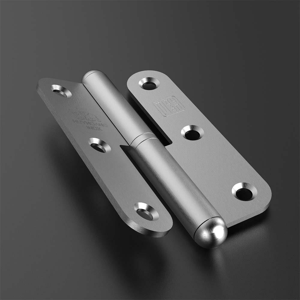 Bản lề cối Huy Hoàng BLCSS03 inox Posco dài 75mm dày 2mm - Ảnh 3