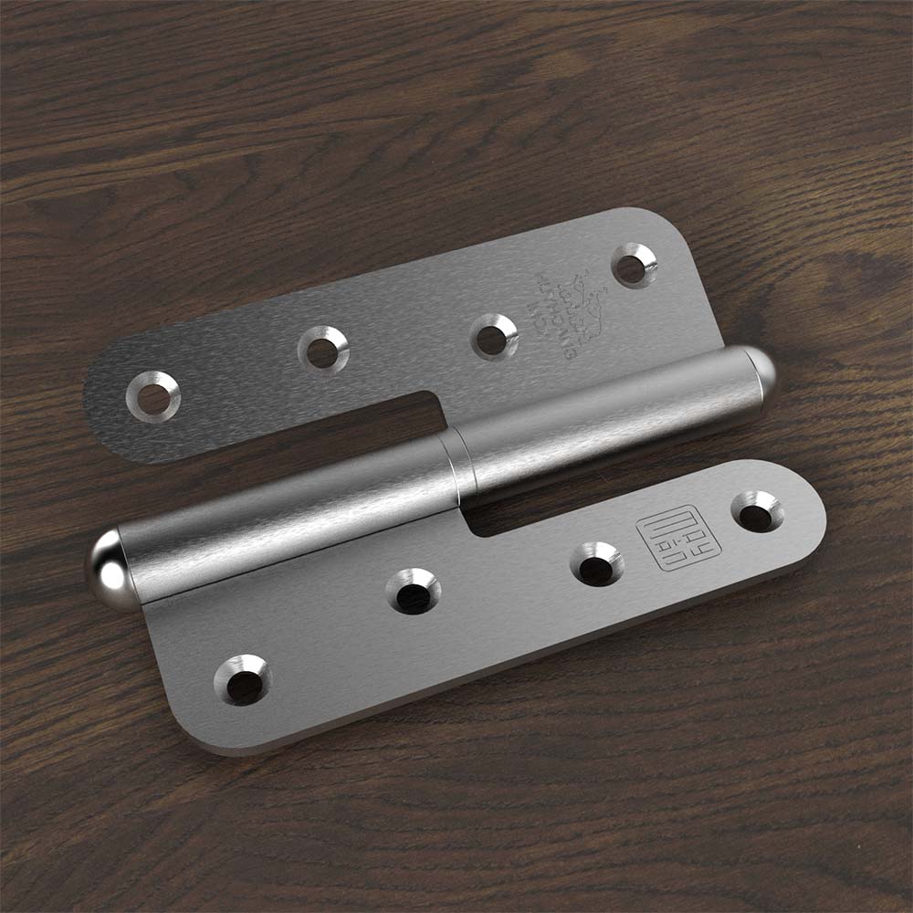 Bản lề cối bằng inox Posco Hàn Quốc dài 114mm dày 3mm - Ảnh 3