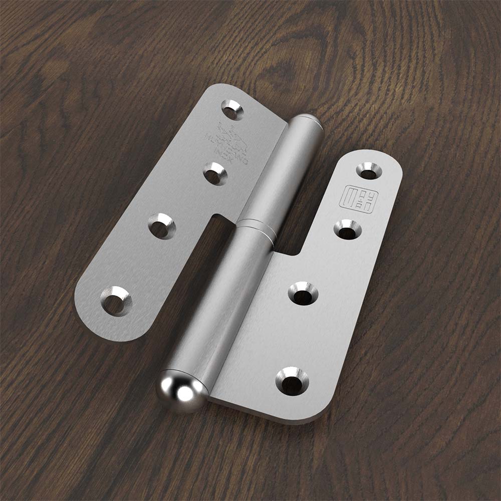 Bản lề cối bằng inox Posco Hàn Quốc dài 114mm dày 3mm - Ảnh 4