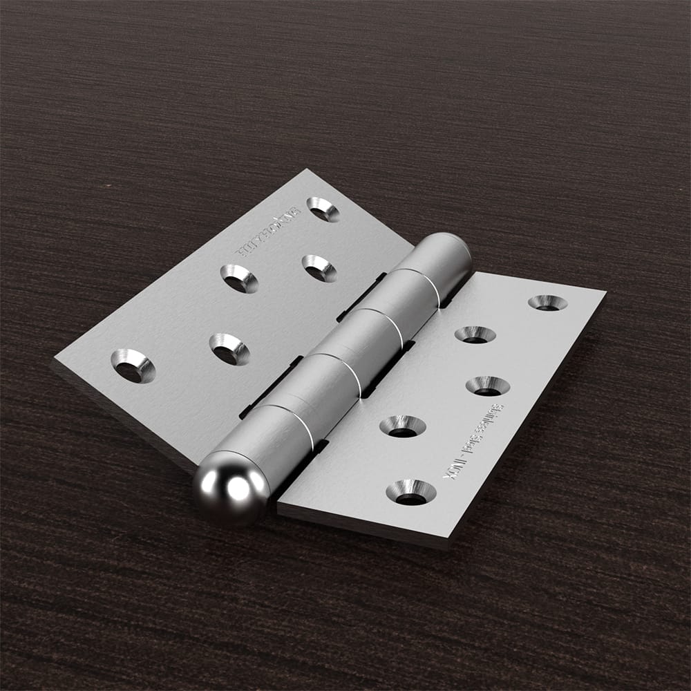 Bản lề lá Huy Hoàng BLLSS01 inox Posco 126x88x3mm - Ảnh 3