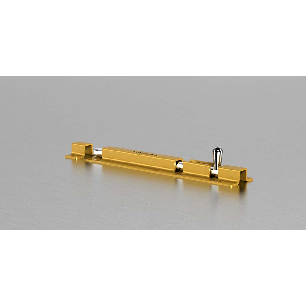 Chốt cửa vàng Huy Hoàng CC02-ZVA thép dài 200mm - Ảnh 2