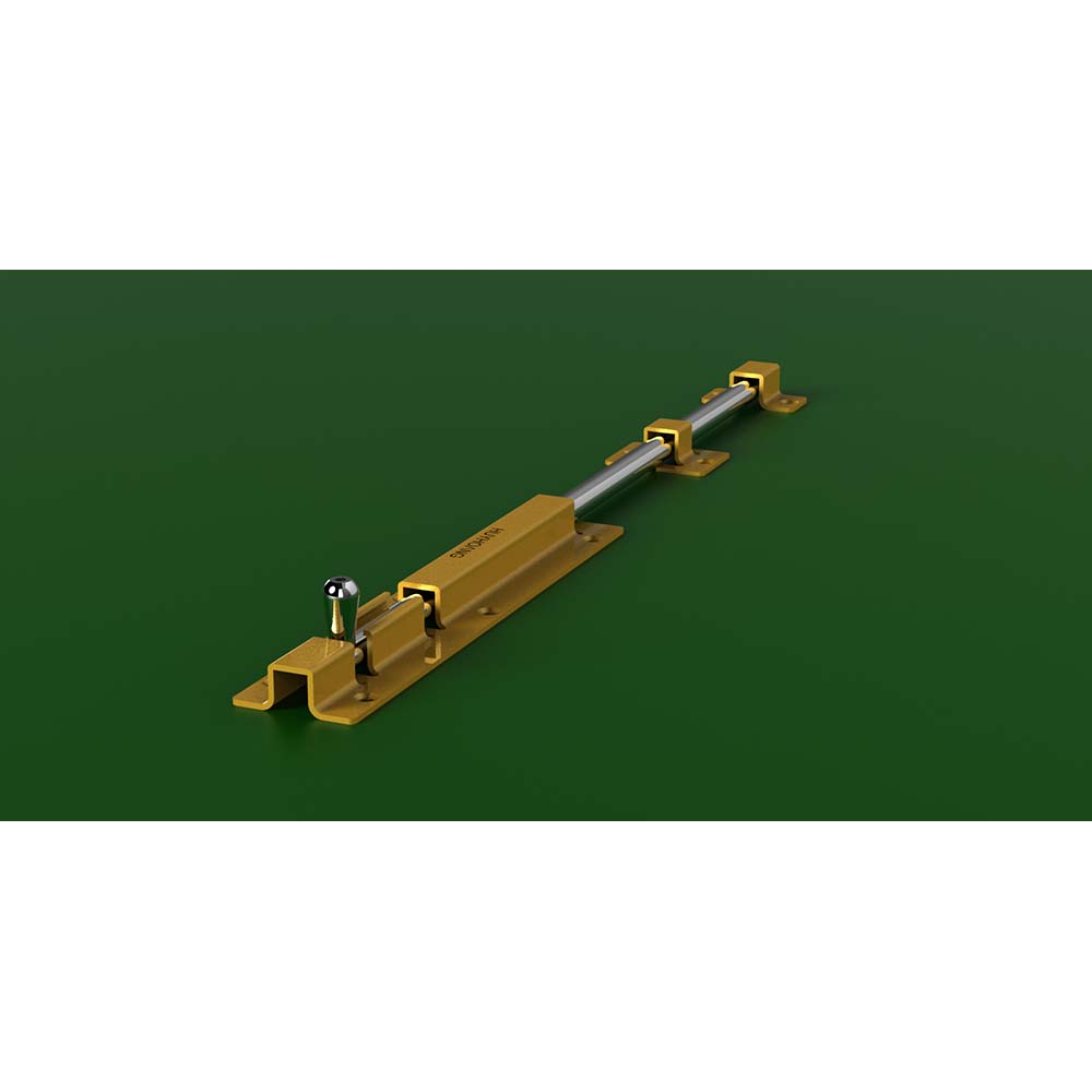 Chốt cửa vàng Huy Hoàng CC04-ZVA thép dài 400mm - Ảnh 2