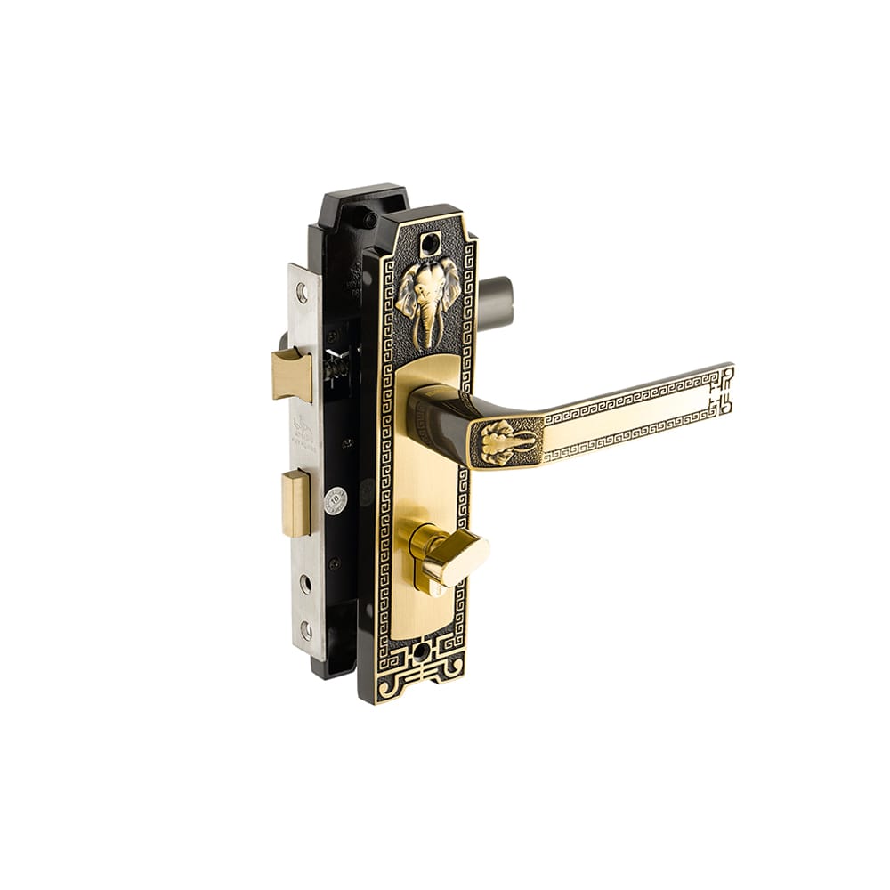 Bộ khóa tay nắm đồng thau HCR 5828 dài 213 - Ảnh 4