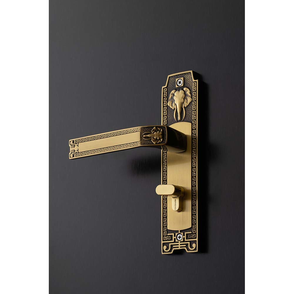 Bộ khóa tay nắm đồng thau HCR 5828 dài 213 - Ảnh 6