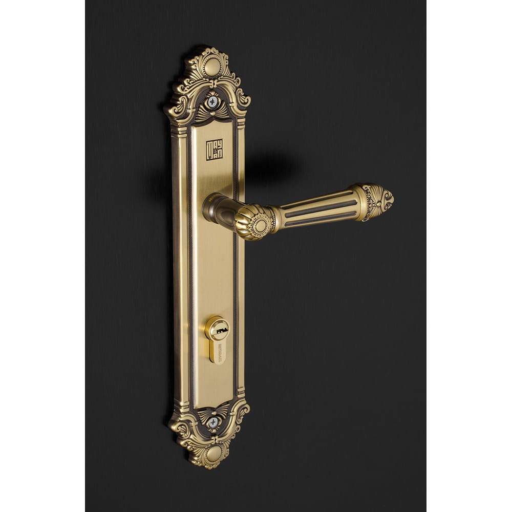 Bộ khóa tay nắm đồng thau HCR 8526 dài 303 - Ảnh 5