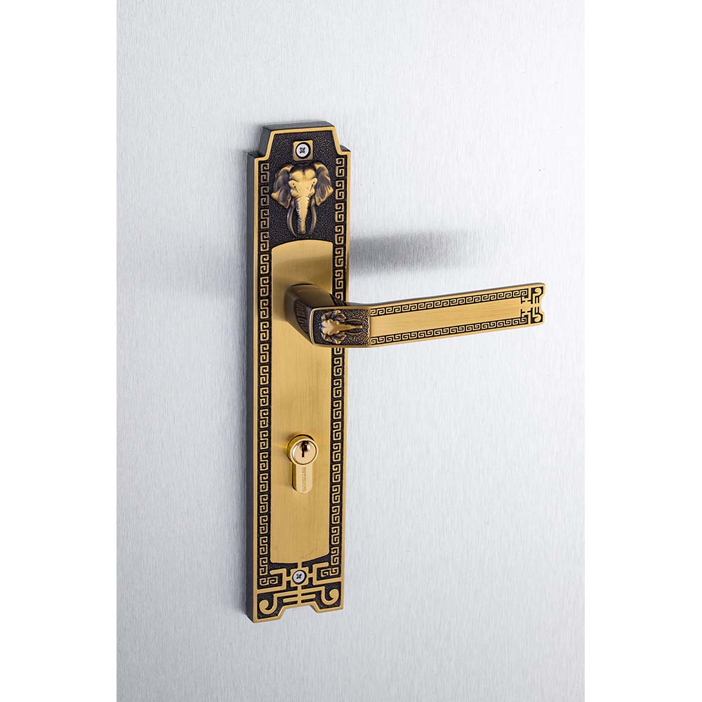 Bộ khóa tay nắm đồng thau HCR 8528 dài 286 - Ảnh 2