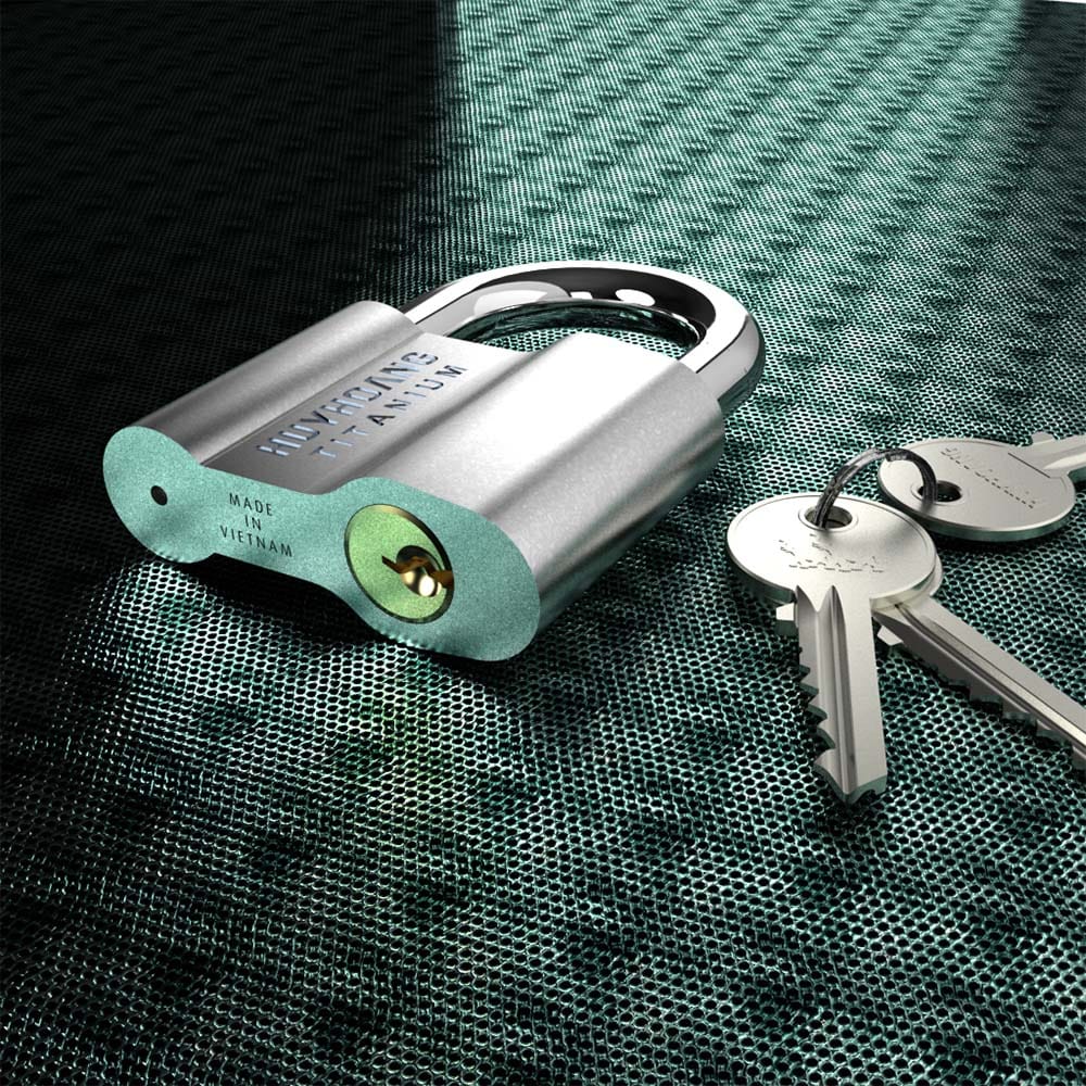 Khóa treo chìa Titanium 8 Huy Hoàng - Ảnh 3