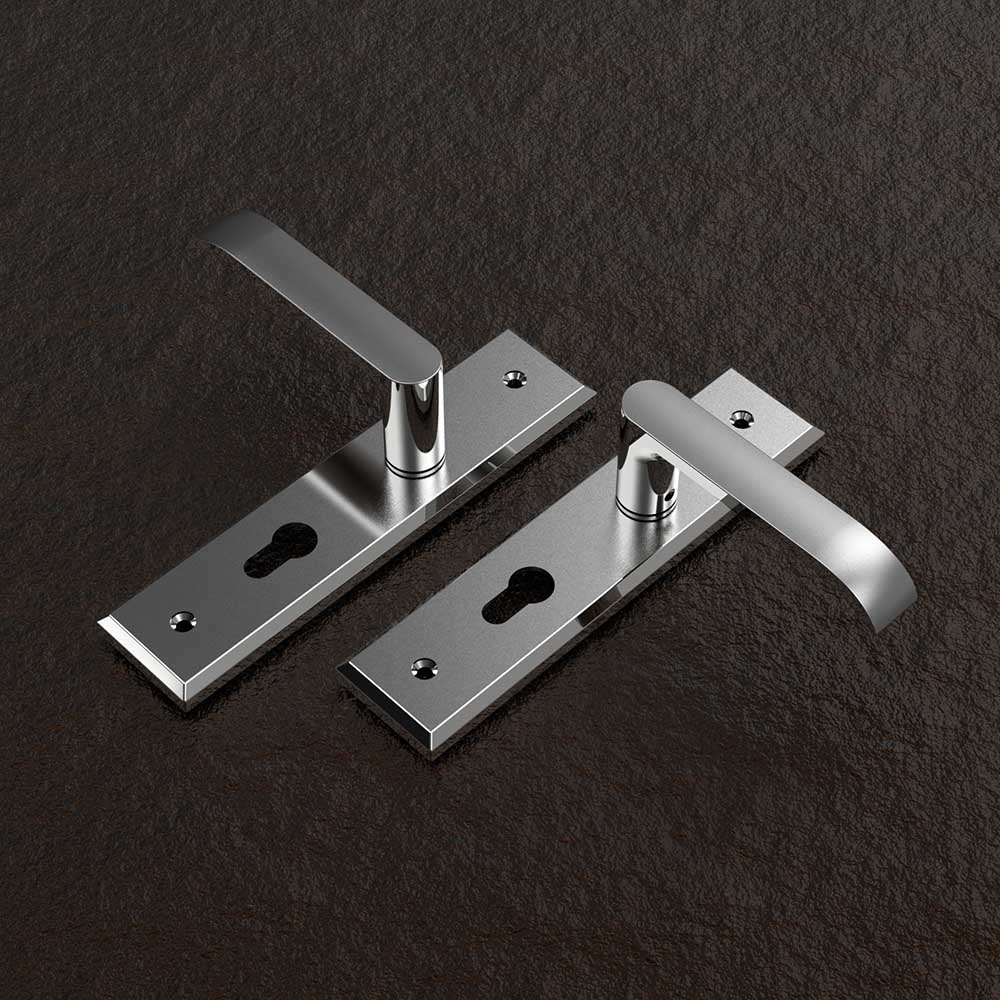 Bộ khóa tay nắm inox SS 5810 dài 200 - Ảnh 3